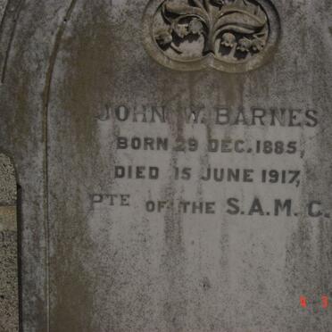 BARNES John W. 1885-1917