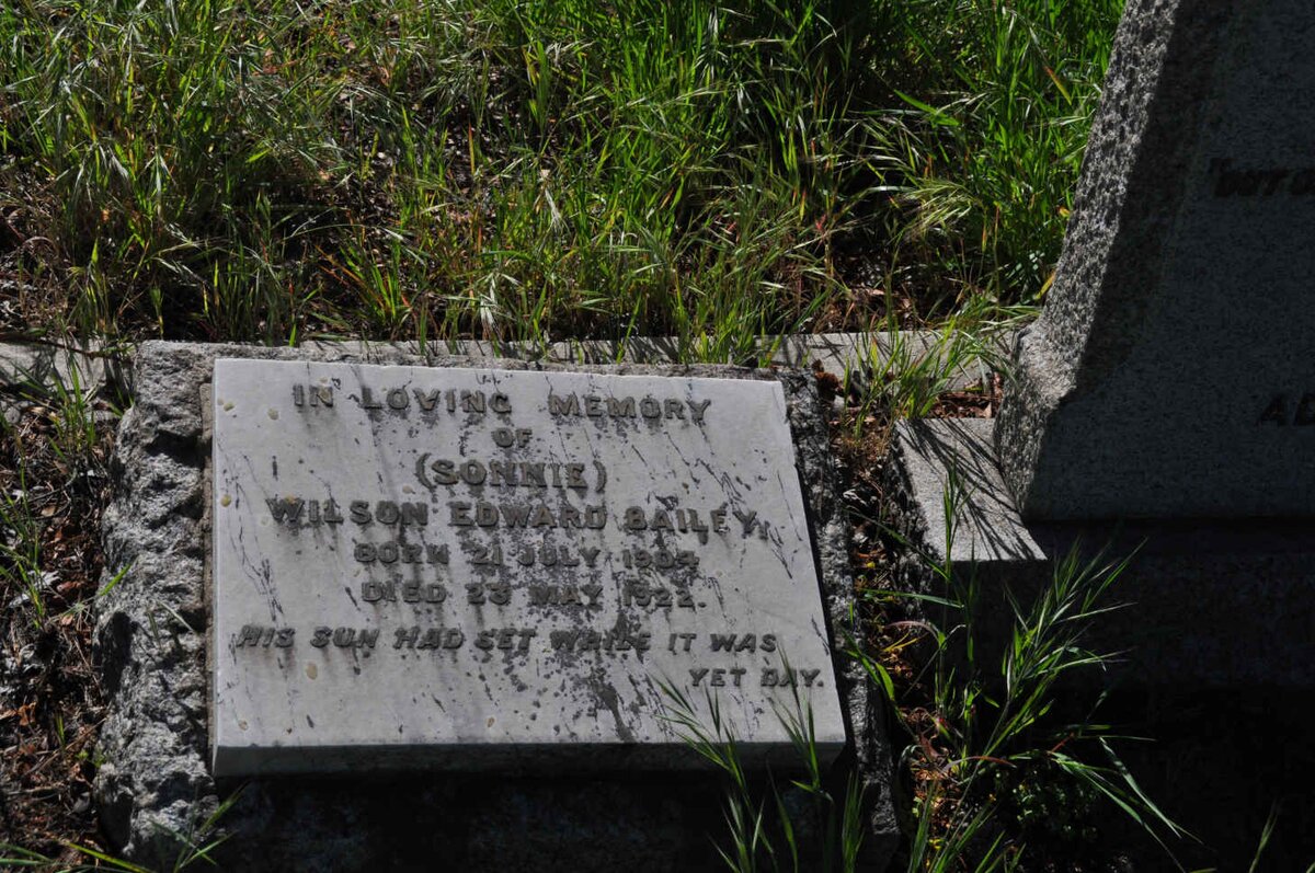 BAILEY Wilson Edward 1904-1922