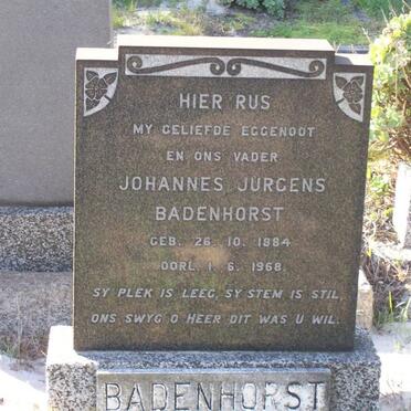 BADENHORST Johannes Jurgens 1884-1968