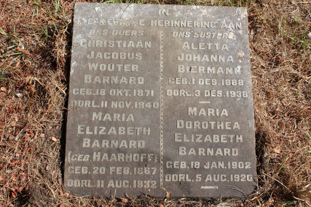 BARNARD :: HAARHOFF :: BIERMAN