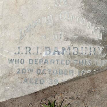 BAMBURY George 1837-1924 &amp; Dorcas 1838-1911 :: BAMBURY J.R.I. -1898 