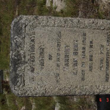 BEEK Harriet E., van -1942