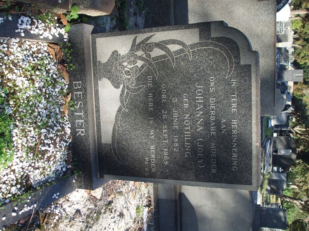 BESTER Johanna nee NOTHLING 1882-1968