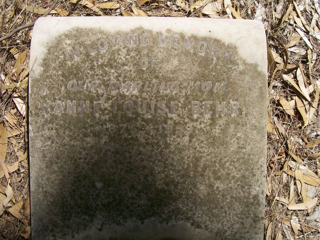 BEHR Anne Louise 1875-1959