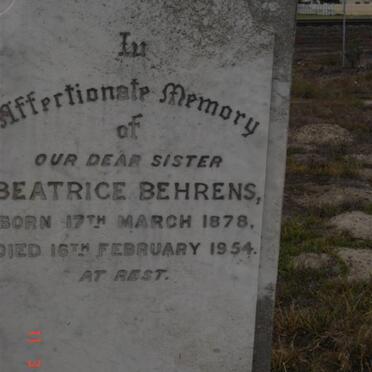 BEHRENS Beatrice 1878-1954