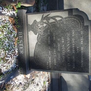 BESTER Johanna nee NOTHLING 1882-1968