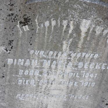 BECKER Dinah Maria 1847-1910