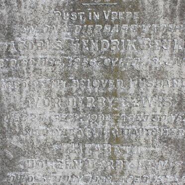 BEUKES Jacobus Hendrik 1856-1933 :: LEWIS Ivor, DERBY -1932 :: LEWIS Elizabeth Doreen, DERBY -1932