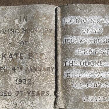 BEE Kate -1932 :: BEE Ernest Theodore -1966