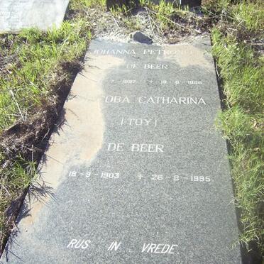 BEER Johanna Petronella 1897-1988, DE BEER Jacoba Catharina 1903-1995_1
