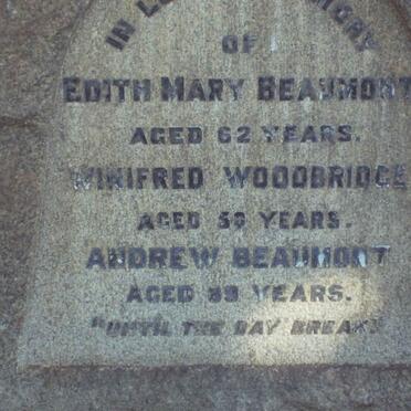 BEAUMONT Andrew &amp; Edith Mary :: WOODRIDGE Winifred