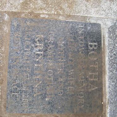 BOTHA Kristina 1941-2001