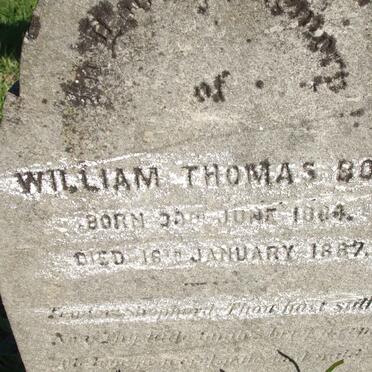 BOLT William Thomas 18?4-1887