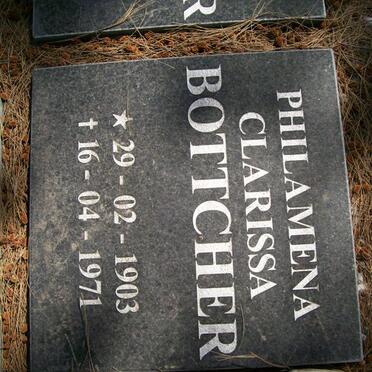 BOTTCHER Philamena Clarissa 1903-1971