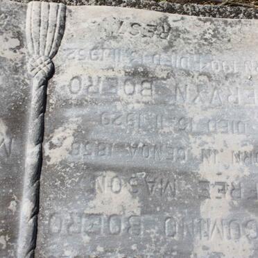 BOERO Giagomino 1858-1929 :: BOERO Mervyn 1904-1952