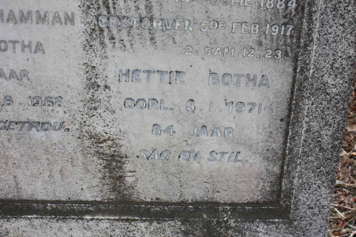 BOTHA Hettie -1971