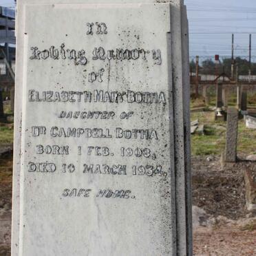 BOTHA Elizabeth Mary 1903-1934