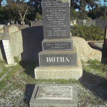 BOTHA David 1879-1948 &amp; Catherina Louisa DIPPENAAR 1881-1966