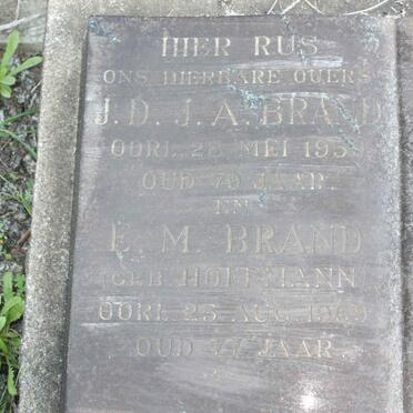 BRAND J.D.J.A. -1959 &amp; E.M. HOFFMANN -1969