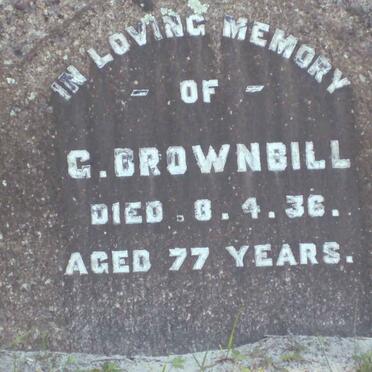 BROWNBILL G.  -1936 