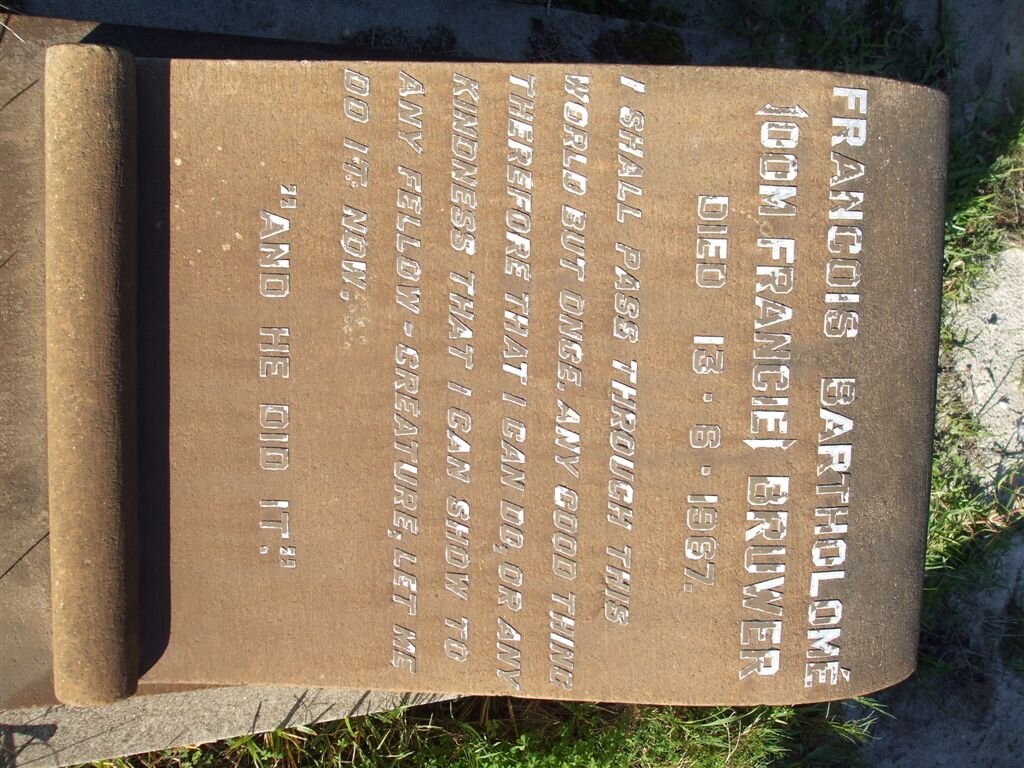 BRUWER Francois Bartholome -1967