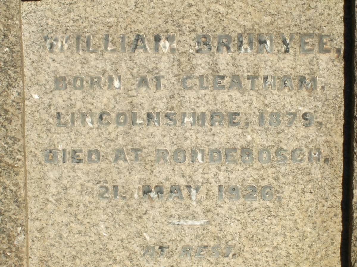 BRUNYEE William 1879-1926