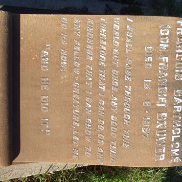 BRUWER Francois Bartholome -1967