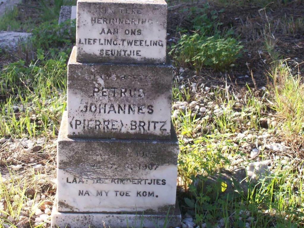 BRITZ Petrus Johannes 1907-1907