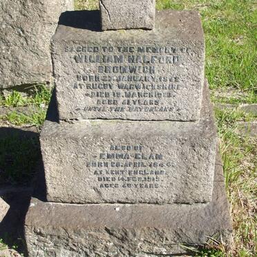 BROMWICH William Halford 1842-1923 &amp; Emma ELAM 1844-1913