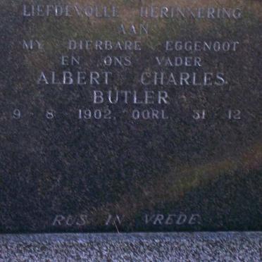 BUTLER Albert Charles 1902-1965