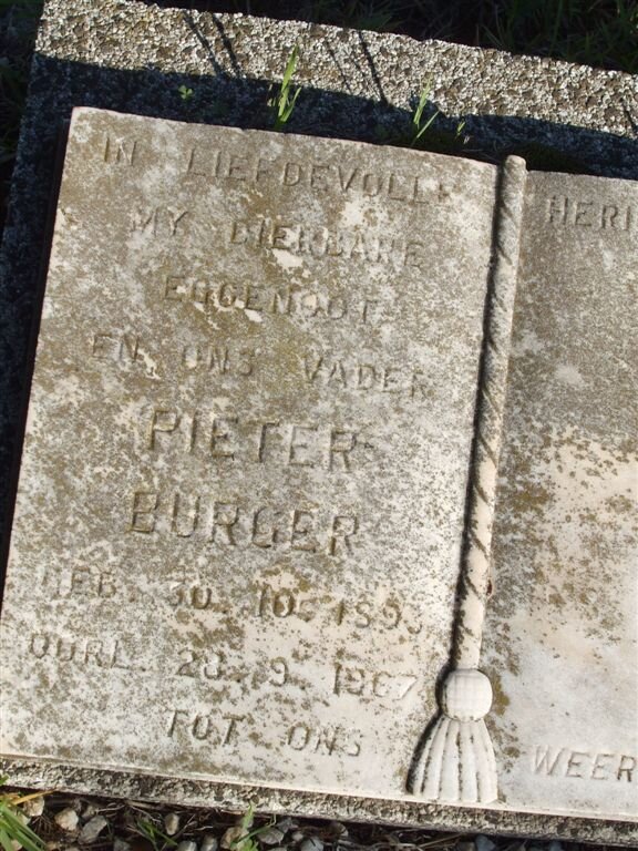 BURGER Pieter 1893-1967