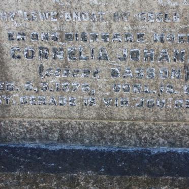 BLANCKENBERG Cornelia Johanna nee BASSON 1876-1964