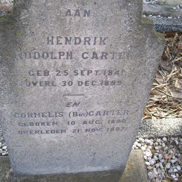 CARTER Hendrik Rudolph 1841-1899 :: CARTER Cornelis 1890-1907