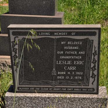 CARR Leslie Eric 1922-1976