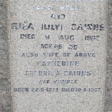 CAIRNS Eliza -1963