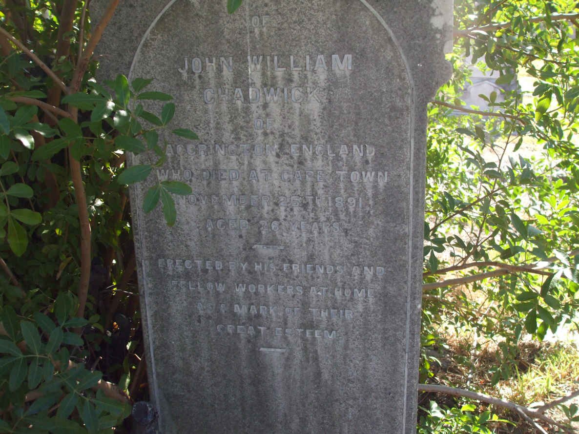 CHADWICK John William -1891