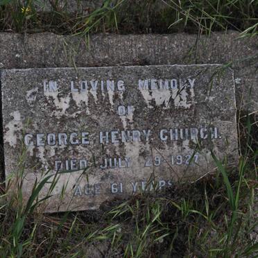 CHURCH George Henry -1927