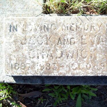CHADWICK Jack 1897-1983 &amp; Eva 1900-1977
