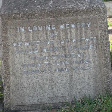CLARK Alice Mary nee CORBEN 1862-1945