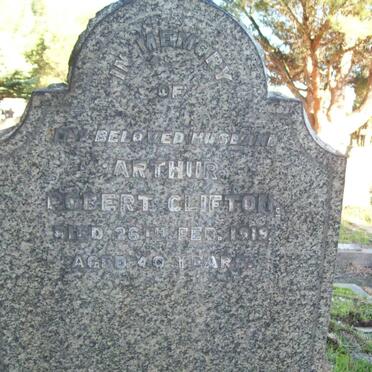 CLIFTON Arthur Robert -1919