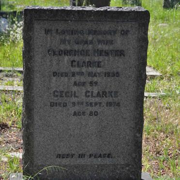 CLARKE Cecil -1974 :: CLARKE Florence Hester -1955