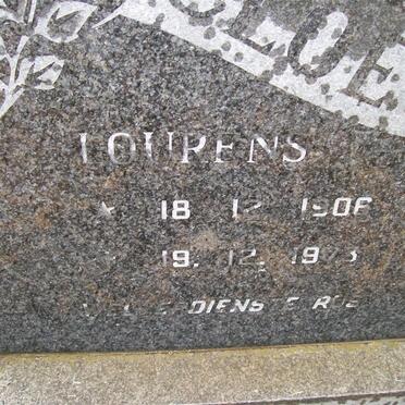 CLOETE Lourens 1916-1973