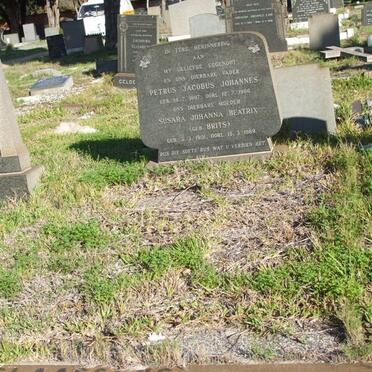 CLAASSENS Petrus Jacobus Johannes 1897-1966 &amp; Susara Johanna Beatrix BRITS 1901-1969_1