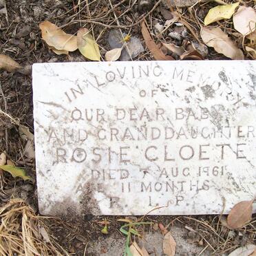 CLOETE Rosie -1961