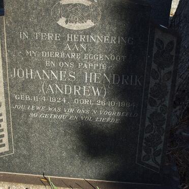 COETZEE Johannes Hendrik 1924-1964