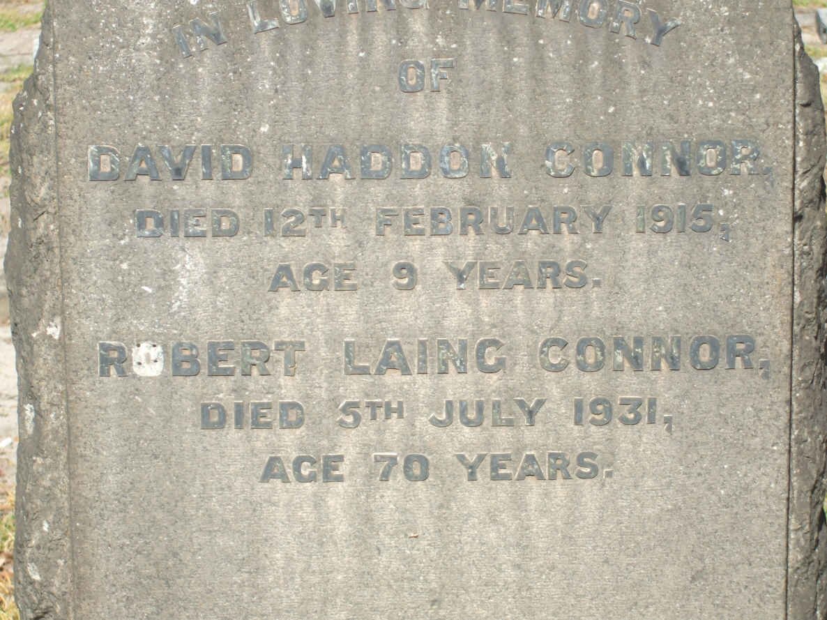 CONNOR Robert Laing - 1931 :: CONNOR David Haddon -1915