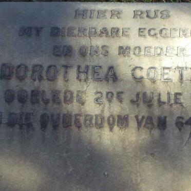 COETZEE Dorothea -1941