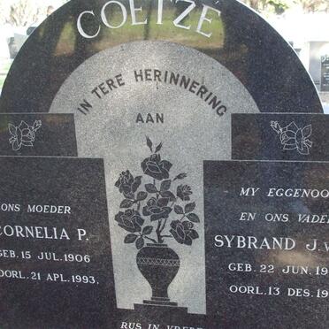 COETZE Sybrand J.v.d.S. 1905-1969 &amp; Cornelia P. 1906-1993