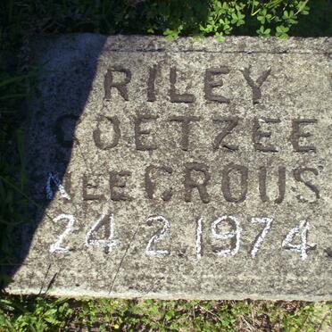 COETZEE Riley nee CROUS  -1974