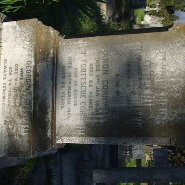 CORNWALL Aaron -1908 &amp; Lizzie -1891 :: CORNWELL Amy Georgina  -1946 